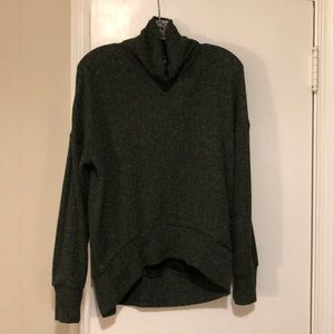 Topshop Dark Green Turtleneck